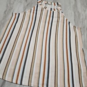 Striped Halter Neck Top